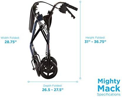 Heavy duty bariatric walker in blue — photo 4