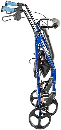 Blue elite rollator with eight inch wheels — photo 5