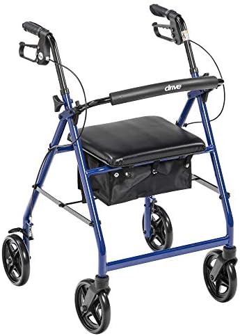 Blue R728BL Foldable Indoor Walker