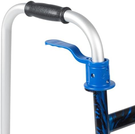 Trigger release folding walker with grips — photo 3