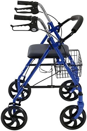 Blue Steel Rollator with 7.5 inch Wheels — photo 4