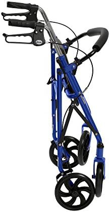 Blue Steel Rollator with 7.5 inch Wheels — photo 5