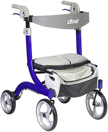 Sleek Blue Nitro DLX Foldable Walker