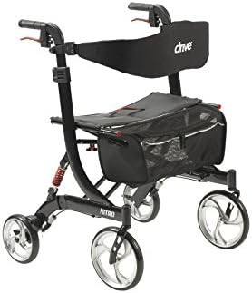 Heavy duty black nitro rollator