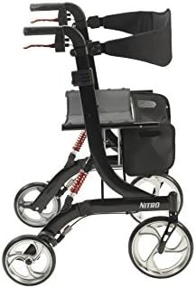 Heavy duty black nitro rollator — photo 3
