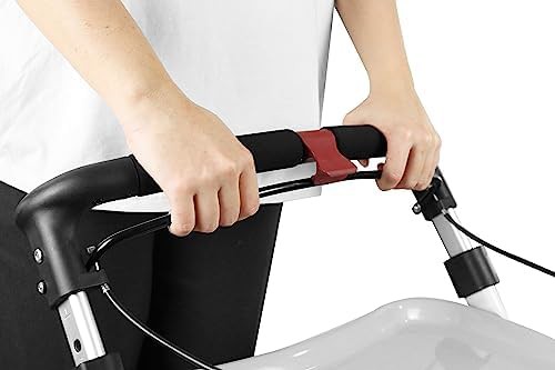 Slim blue folding walker for home use — photo 4
