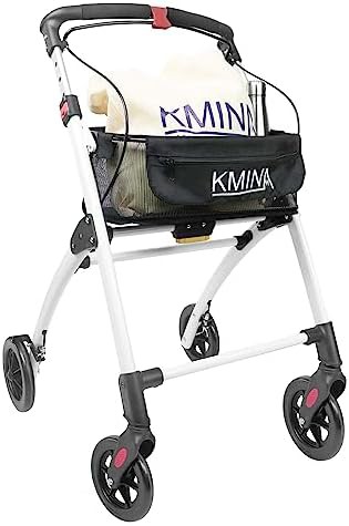 Slim blue folding walker for home use — photo 5