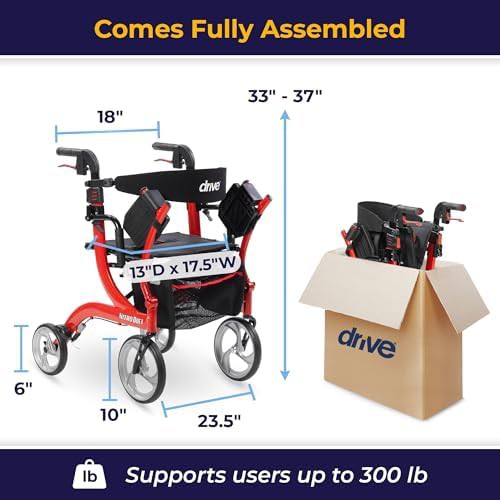 Red nitro duet dual function walker — photo 4