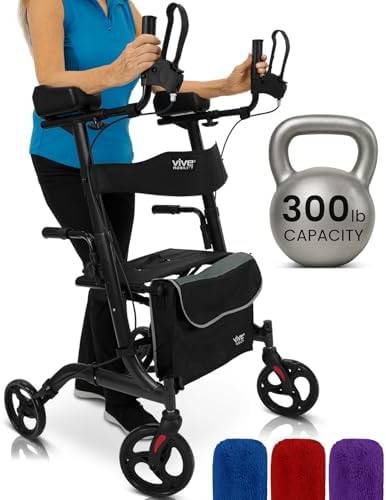 Upright Rollator with Padded Armrests