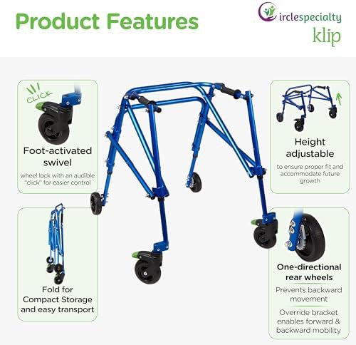 Medium blue posterior gait trainer for kids — photo 5