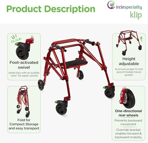 Posterior rollator with integrated flip up seat — photo 5