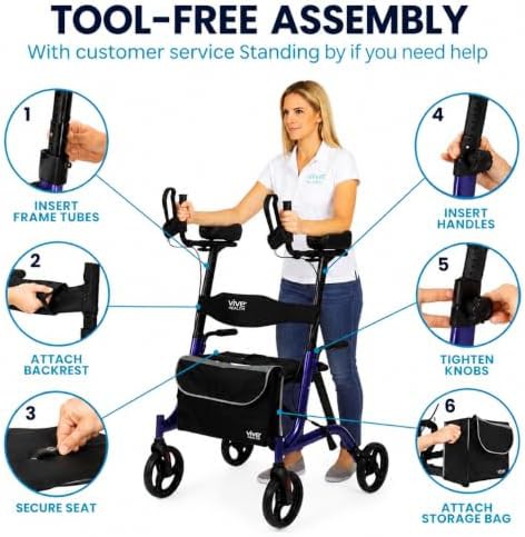 Standard Upright Stand Up Rollator — photo 5