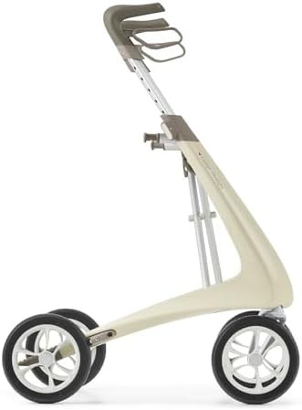 Compact oyster white carbon fiber walker