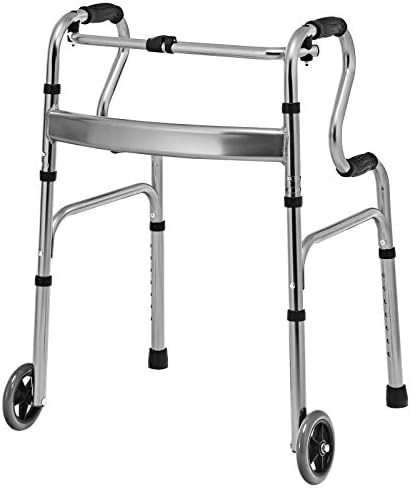 Narrow drive folding walker for seniors