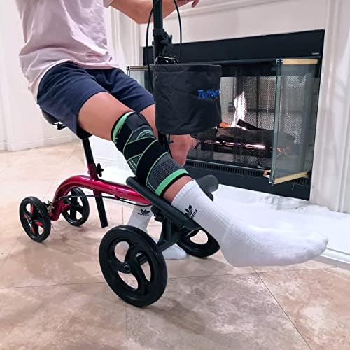 Candy apple red steerable knee scooter — photo 4