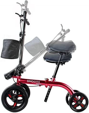 Candy apple red steerable knee scooter — photo 5