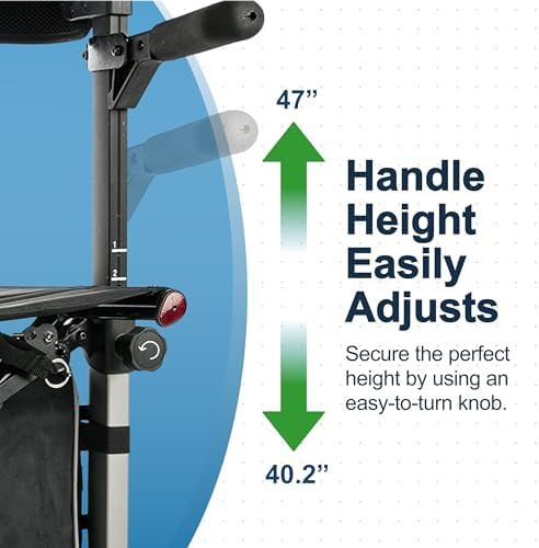 Upright forearm walker with nine inch wheels — photo 4