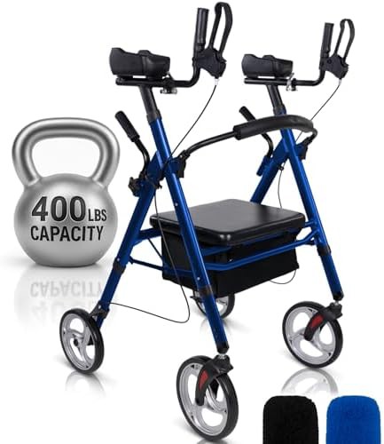 Bariatric Upright Stand Up Walker with Seat