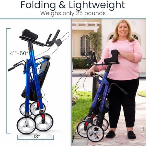 Bariatric Upright Stand Up Walker with Seat — photo 4