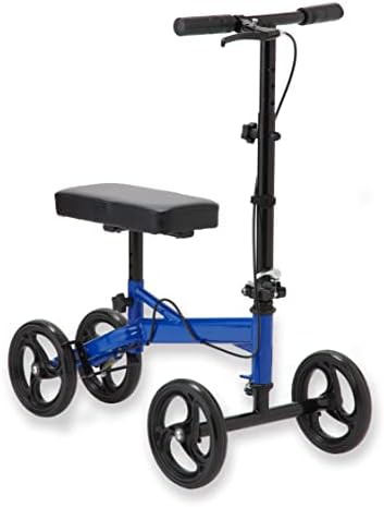Blue economy knee walker for leg injuries