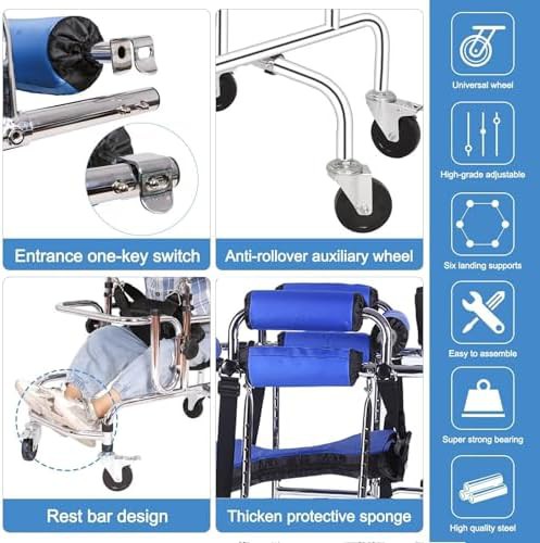 Six Wheel Adjustable Height Kids Walker — photo 3