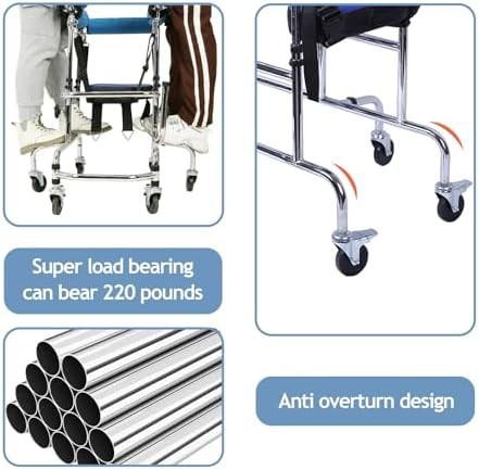 Six Wheel Adjustable Height Kids Walker — photo 4