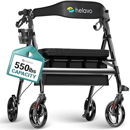 Extra Wide Bariatric Rollator Walker