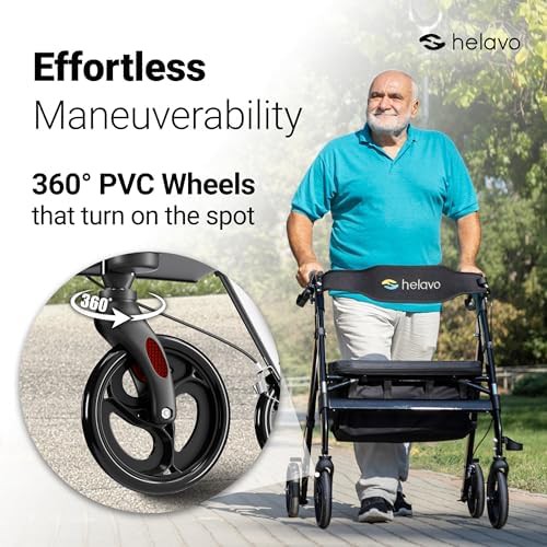 Extra Wide Bariatric Rollator Walker — photo 3