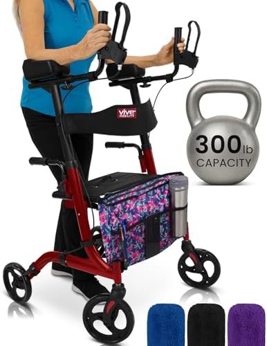 Upright Rollator with Padded Seat
