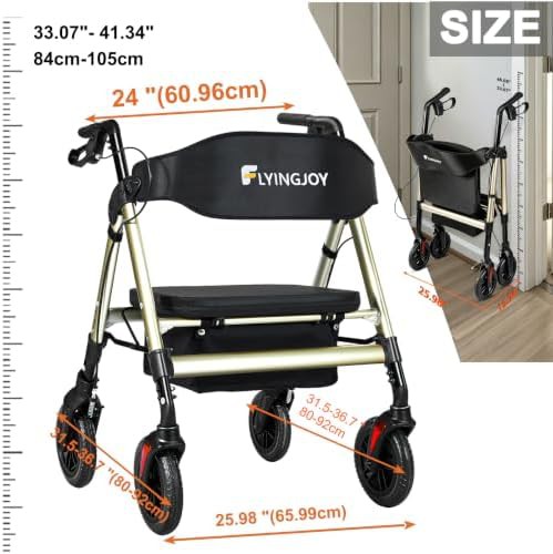 Padded seat bariatric heavy duty walker 450lb — photo 5