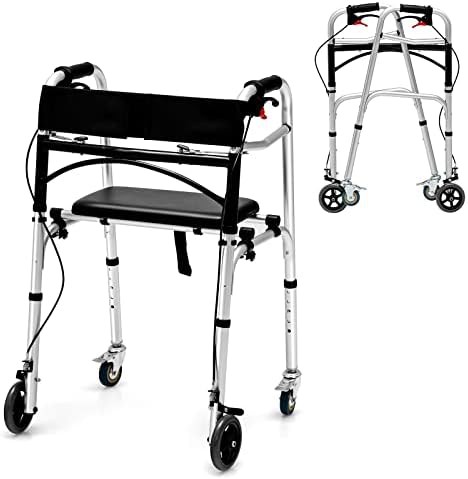 Folding four in one walking mobility aid