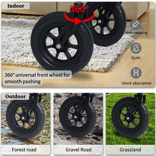 All terrain rollator with 10 inch wheels — photo 4