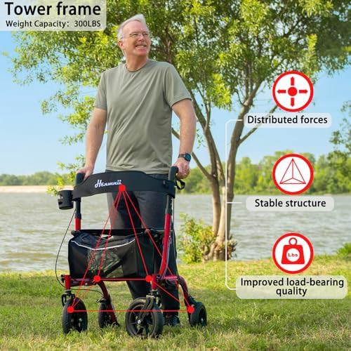 All terrain rollator with 10 inch wheels — photo 5
