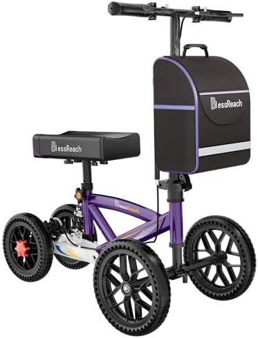 Foldable All Terrain Knee Scooter for Adults for Foot Injuries