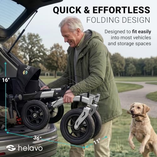 Outdoor Rollator with Solid Rubber Tires — photo 5