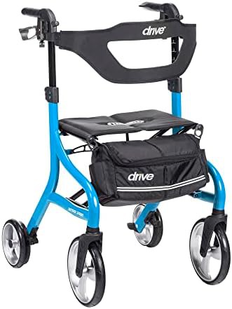 Tall blue nitro sprint rollator