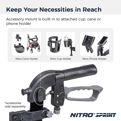 Standard blue nitro sprint rollator — photo 5