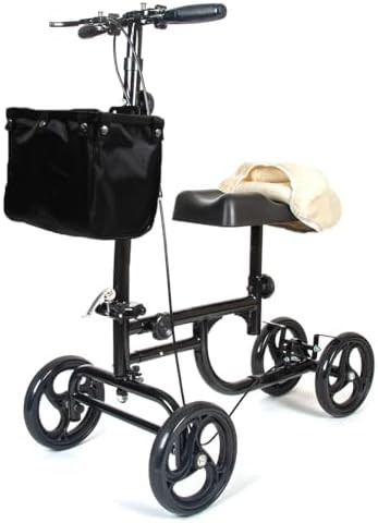 Steerable for Foot Injuries - Adjustable Scooter with Dual Brakes