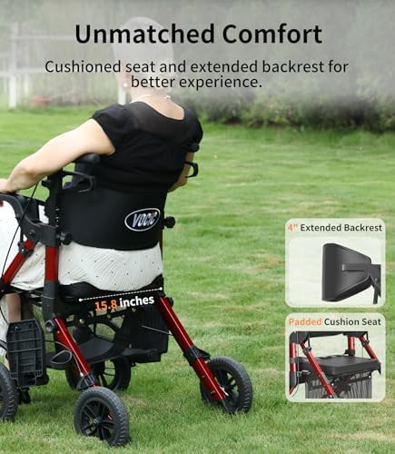 Silver Convertible Walker and Wheelchair Combo — photo 3