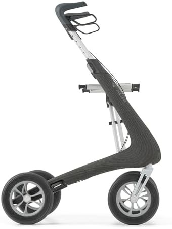 Granite black aluminum foldable rollator