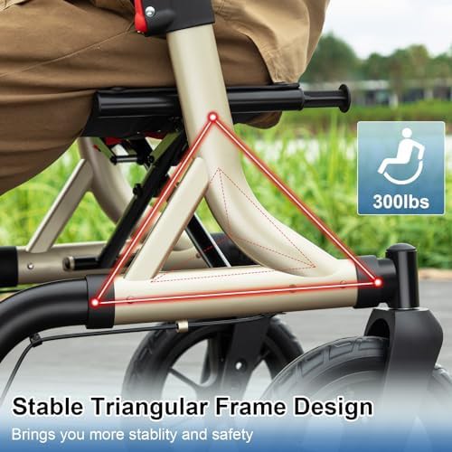 Gold all terrain walker with twelve inch wheels — photo 3