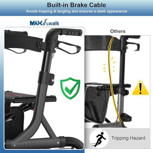 All Terrain Rollator with Twelve Inch Wheels — photo 4