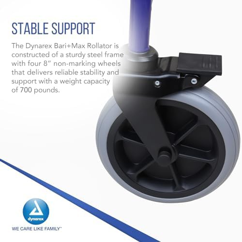 Bariatric Steel Rollator with 700 Pound Capacity — photo 3