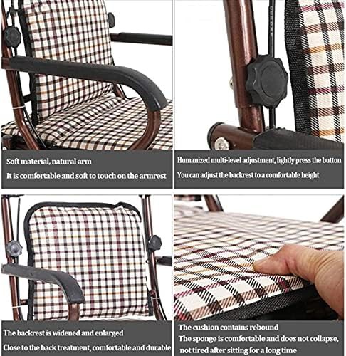 Lightweight upright folding rollator for seniors — photo 5