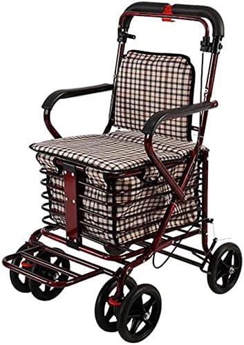Upright walker with lever brakes