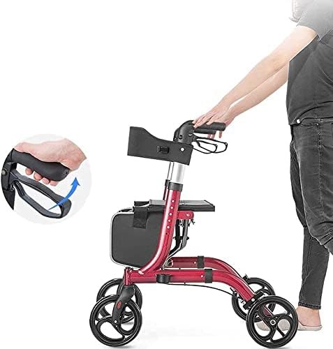 Black steel upright folding rollator — photo 5
