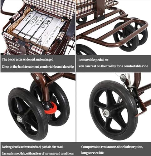 Upright folding rollator with lightweight frame — photo 4