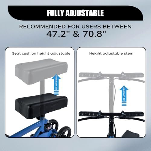 Economical foldable steerable knee walker — photo 3