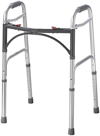 Standard folding walker with adjustable height