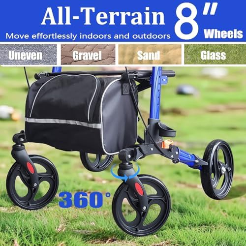 Extra wide bariatric upright walker for seniors — photo 3